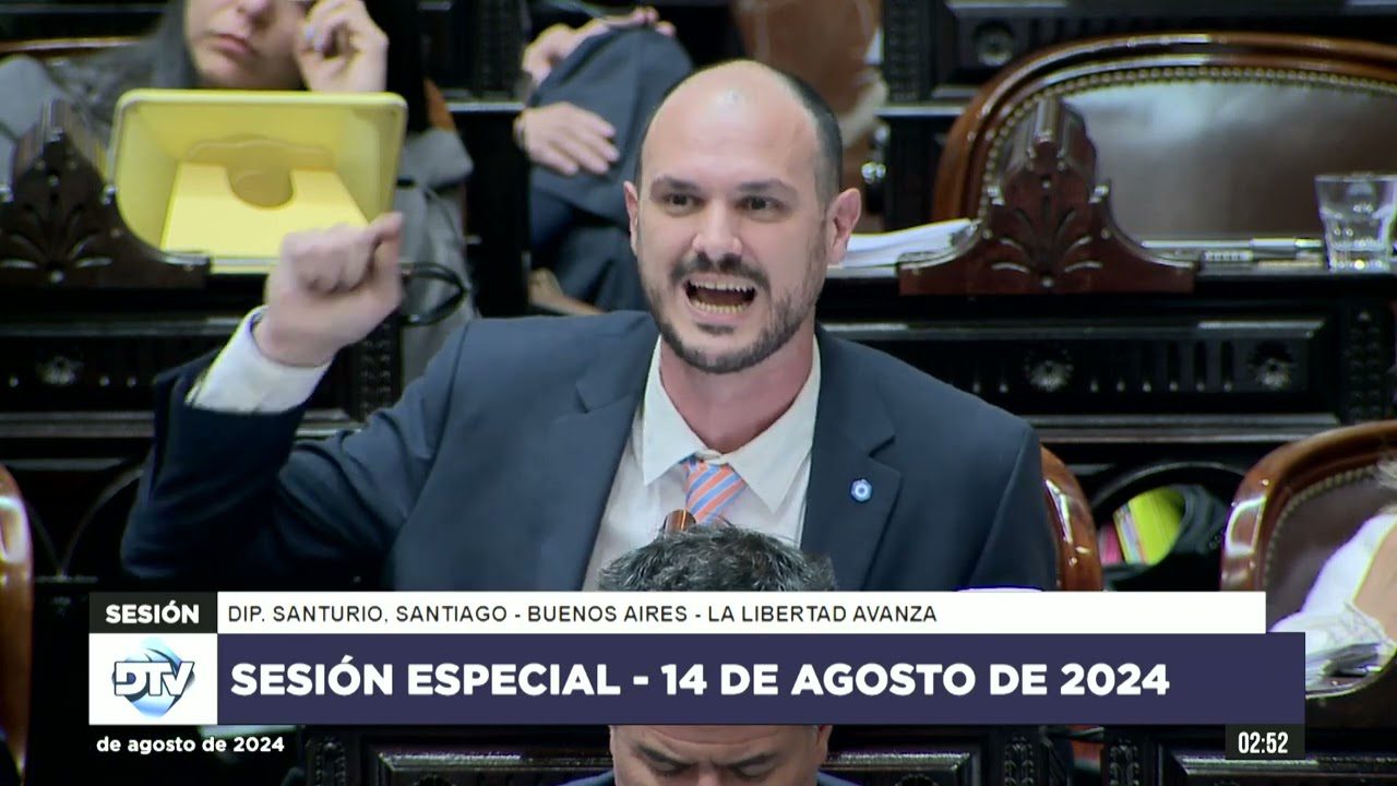 Diputado Santurio, Santiago – LLA – Sesión Especial 14-08-2024 – Educación Esencial – PL