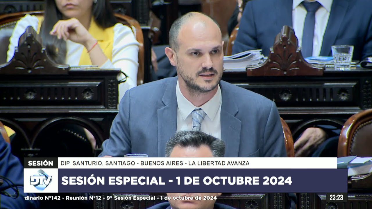 Diputado Santurio, Santiago – LLA – Sesión Especial 01-10-2024 – Abordaje Crimen Organizado