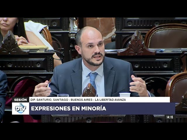 Diputado Santurio, Santiago – LLA – Expresiones en Minoría 20-11-2024