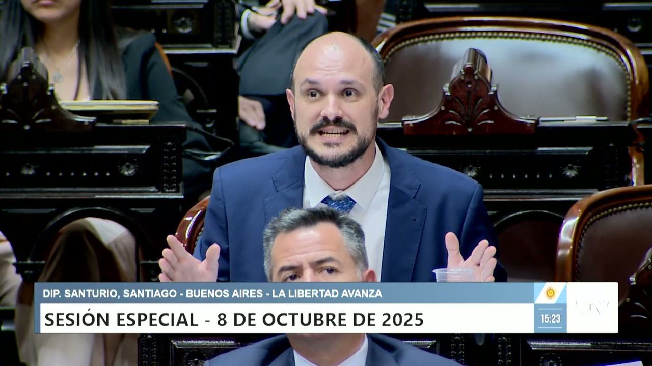 Diputado Santurio, Santiago – LLA – Sesión 08-10-2025 – PL