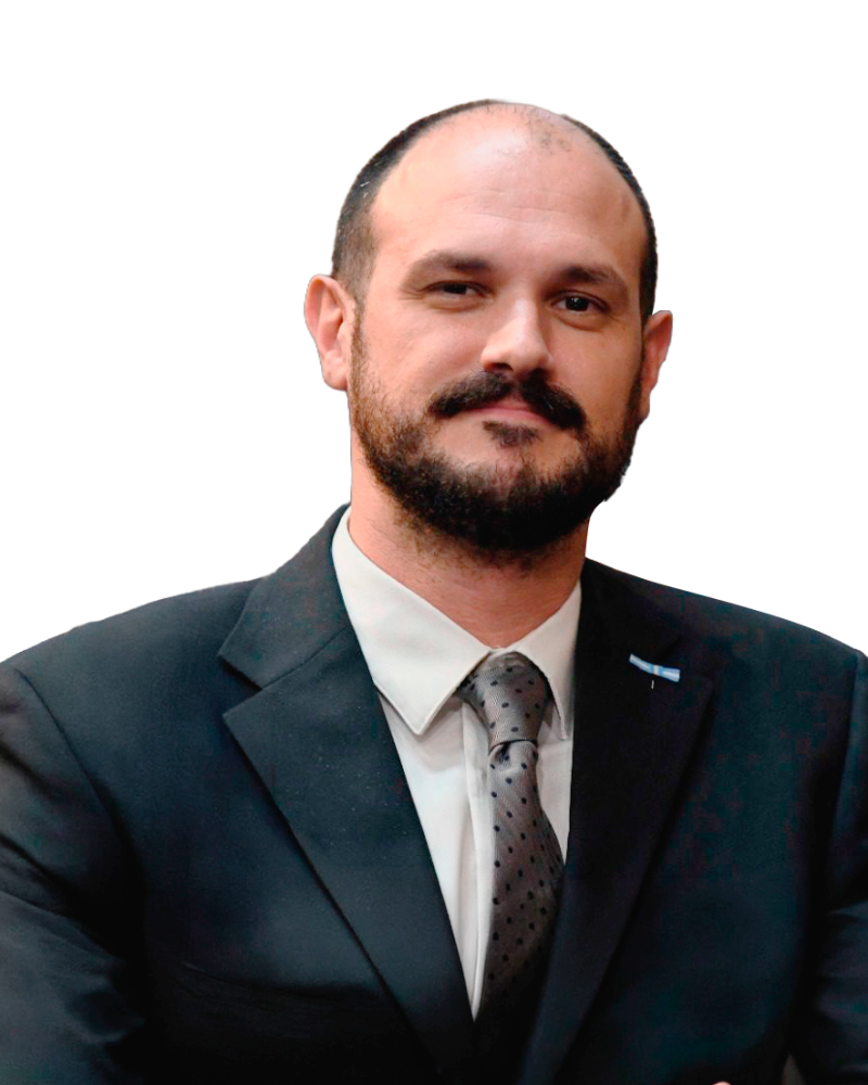 Santiago Santurio, Diputado Nacional, primer plano en el recinto de la Cámara de Diputados